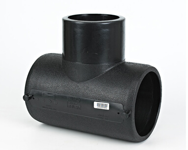 HDPE Electrofusion Equal Tee with bar code