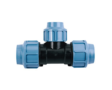 PP Compression Fitting Reducing Tee