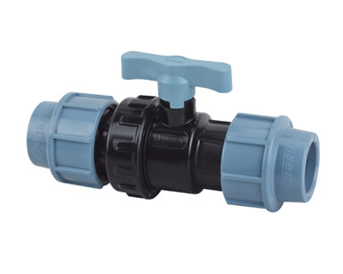 PP Compression Fitting True Union Ball Valve