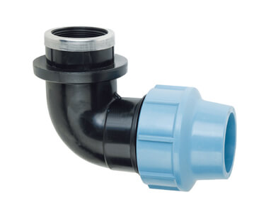 PP Compression Fitting Female Thread Elbow