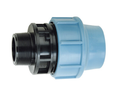 PP Compression Fitting Male Adaptor